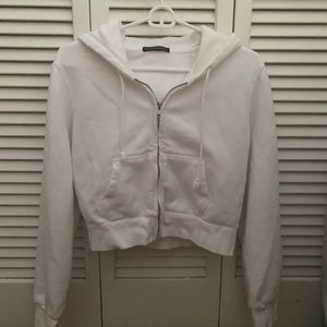 NWOT Brandy Melville - White Crystal Hoodie